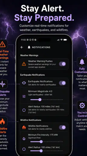 Alertas meteorológicos screenshot