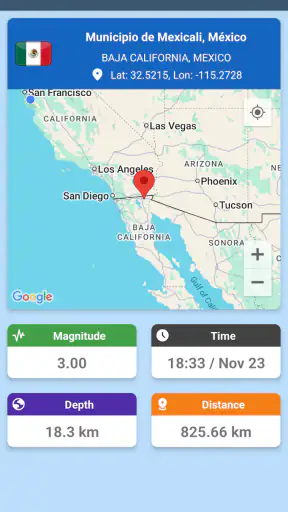 Alertas Terremoto & Rastreador screenshot
