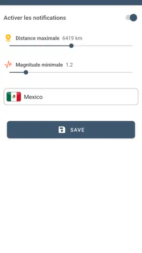 Alertas Terremoto & Rastreador screenshot