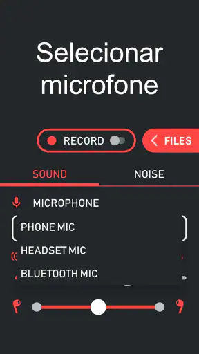 Amplificador de microfone screenshot