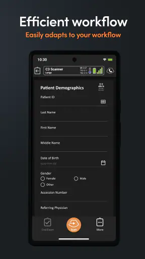App de Ultrassom Clarius screenshot