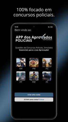 APP dos Aprovados Policiais screenshot