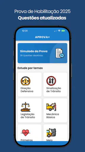 Aprova+ Prova de Habilitação screenshot