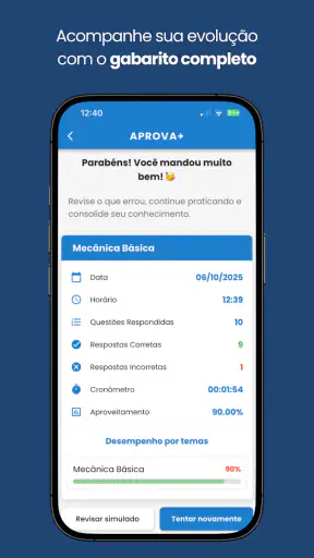 Aprova+ Prova de Habilitação screenshot