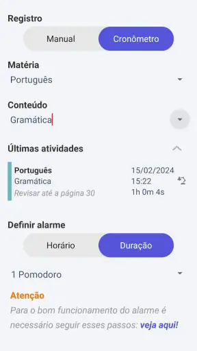 Aprovado - Controle de Estudos screenshot