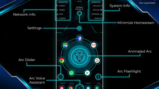 ARC Launcher® Pro Temas Faça screenshot