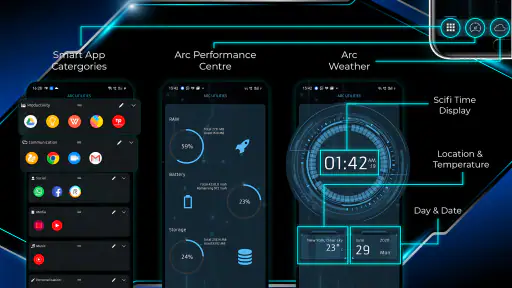 ARC Launcher® Pro Temas Faça screenshot