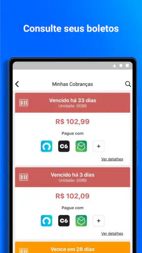Área do Condômino screenshot