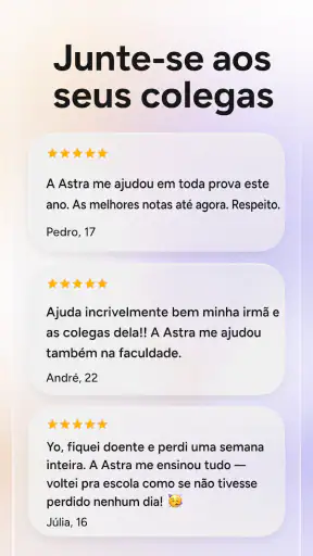 Astra AI: Estudo e Exames screenshot