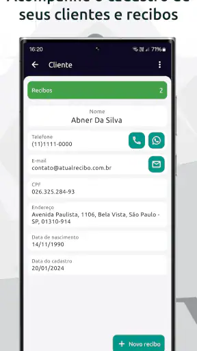 Atual Recibo: Recibo em PDF screenshot