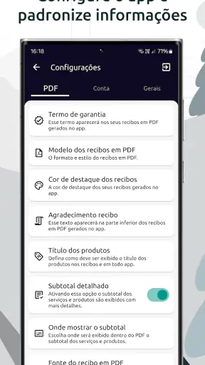 Atual Recibo: Recibo em PDF screenshot