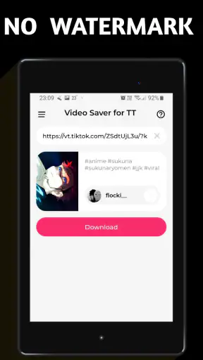 Baixador de vídeo para TT screenshot