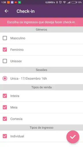 BaladAPP Check-In screenshot