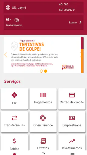 Banco do Nordeste Mobile screenshot