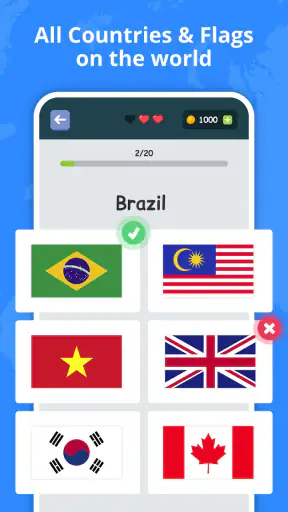 Bandeiras dos Países: Quiz screenshot