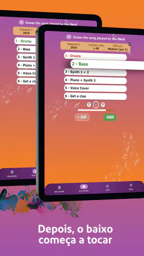 Bandle - Adivinhe a música screenshot