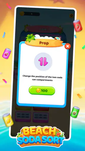 Beach Soda Sort screenshot