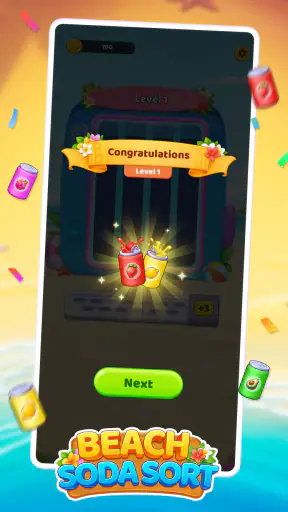 Beach Soda Sort screenshot