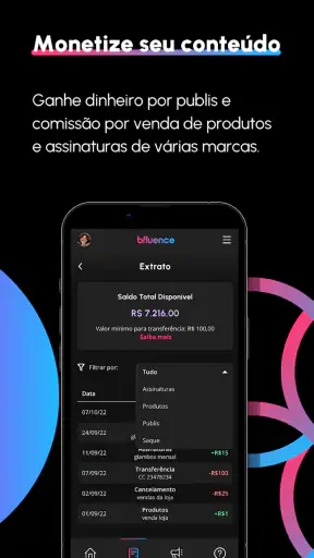 bfluence screenshot