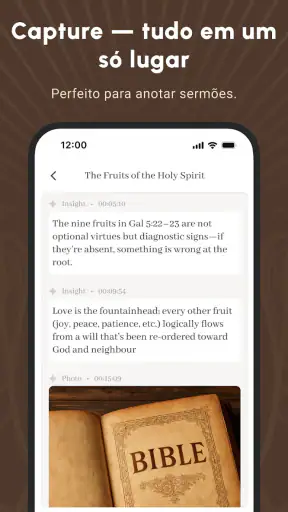Bible Note Taker & Recorder screenshot