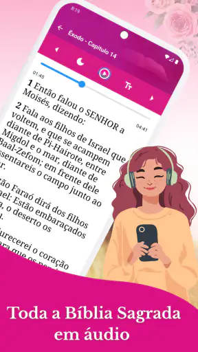 Bíblia da Mulher Harpa Áudio screenshot