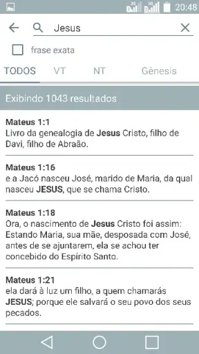 Biblia João Ferreira Almeida screenshot