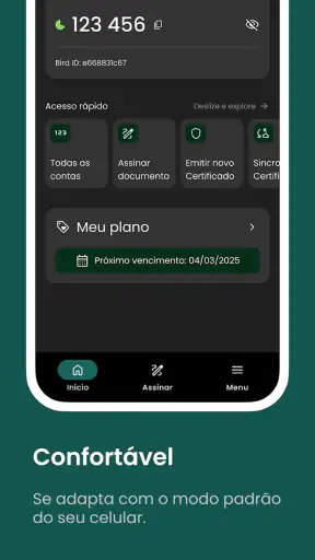 Bird ID: Certificado Digital screenshot