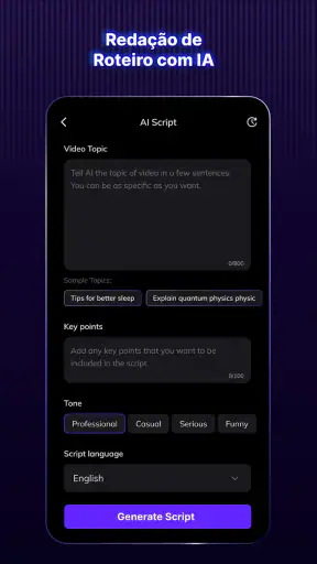 Blink Legendas by Vozo AI screenshot