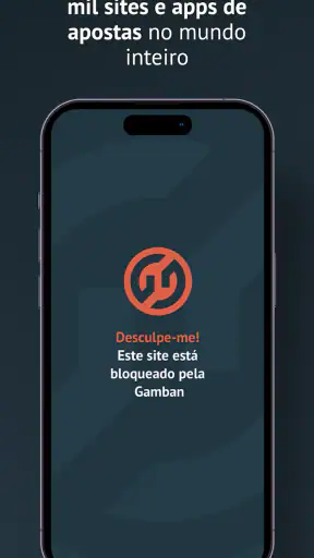 Bloqueio aposta - Gamban screenshot