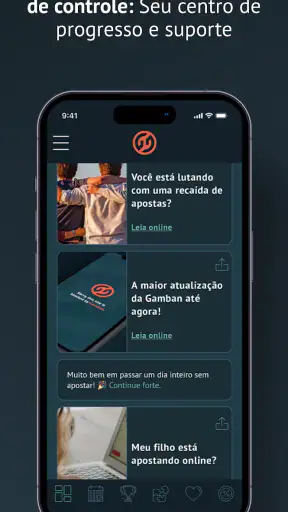 Bloqueio aposta - Gamban screenshot