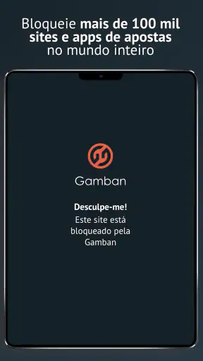 Bloqueio aposta - Gamban screenshot
