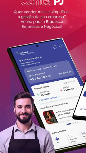 Bradesco Empresas: Conta PJ screenshot