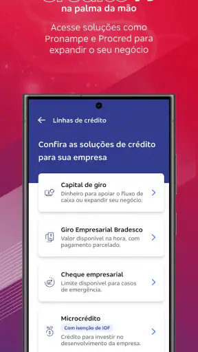 Bradesco Empresas: Conta PJ screenshot