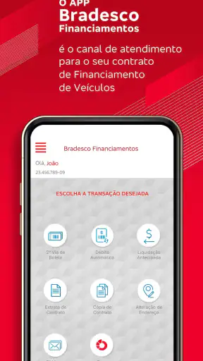 Bradesco Financiamentos screenshot