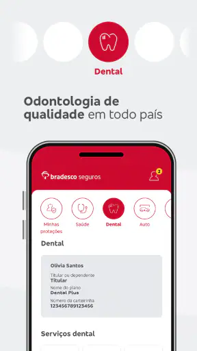 Bradesco Seguros screenshot