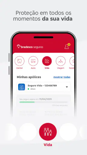 Bradesco Seguros screenshot