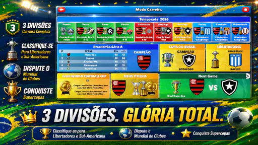 Brasil 2026 Jogo de Futebol screenshot
