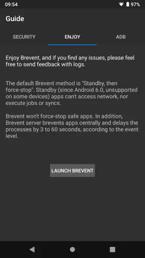 Brevent screenshot