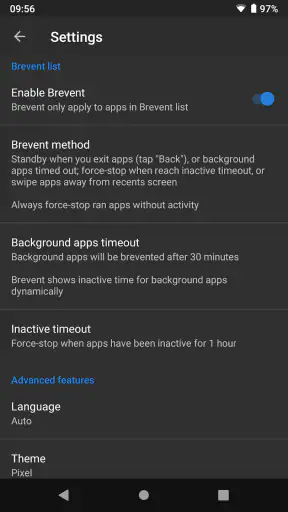 Brevent screenshot