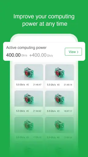 BtcCoin-Cloud Miner Mining screenshot