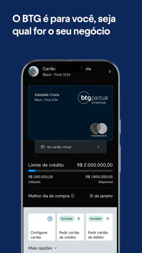 BTG Pactual Empresas: Conta PJ screenshot