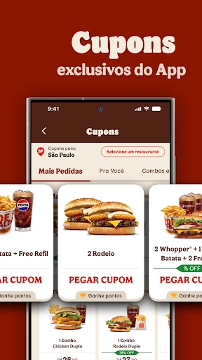 Burger King Brasil screenshot