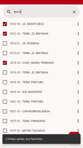 BusFinder - Ônibus SP screenshot