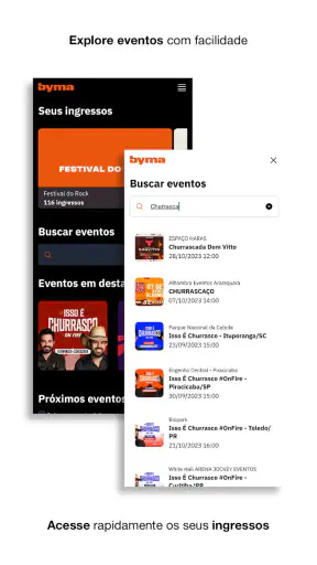 Byma - Ingressos para eventos screenshot