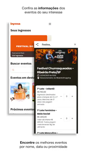Byma - Ingressos para eventos screenshot