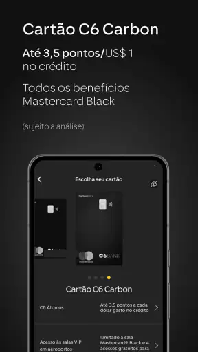 C6 Bank: Cartão, Conta e Mais! screenshot