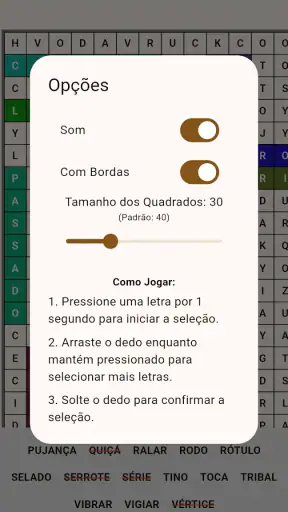 Caça-Palavras Difícil screenshot