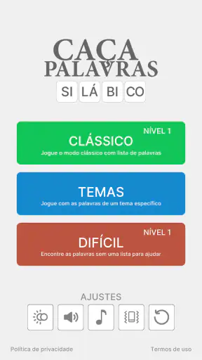 Caça-Palavras Silábico screenshot