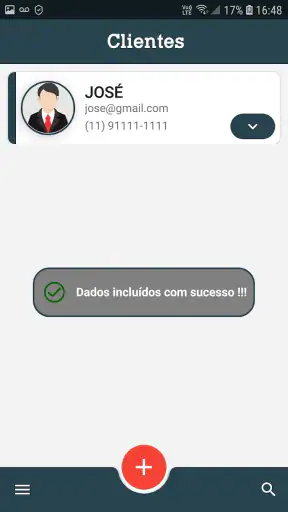 Cadastro de Clientes screenshot