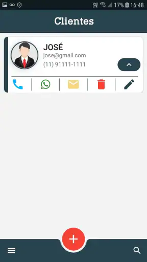 Cadastro de Clientes screenshot